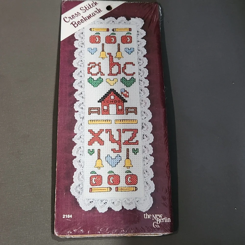 The New Berlin Co. ABC Cross Stitch Bookmark Kit 2184 Count Easy Instructions
